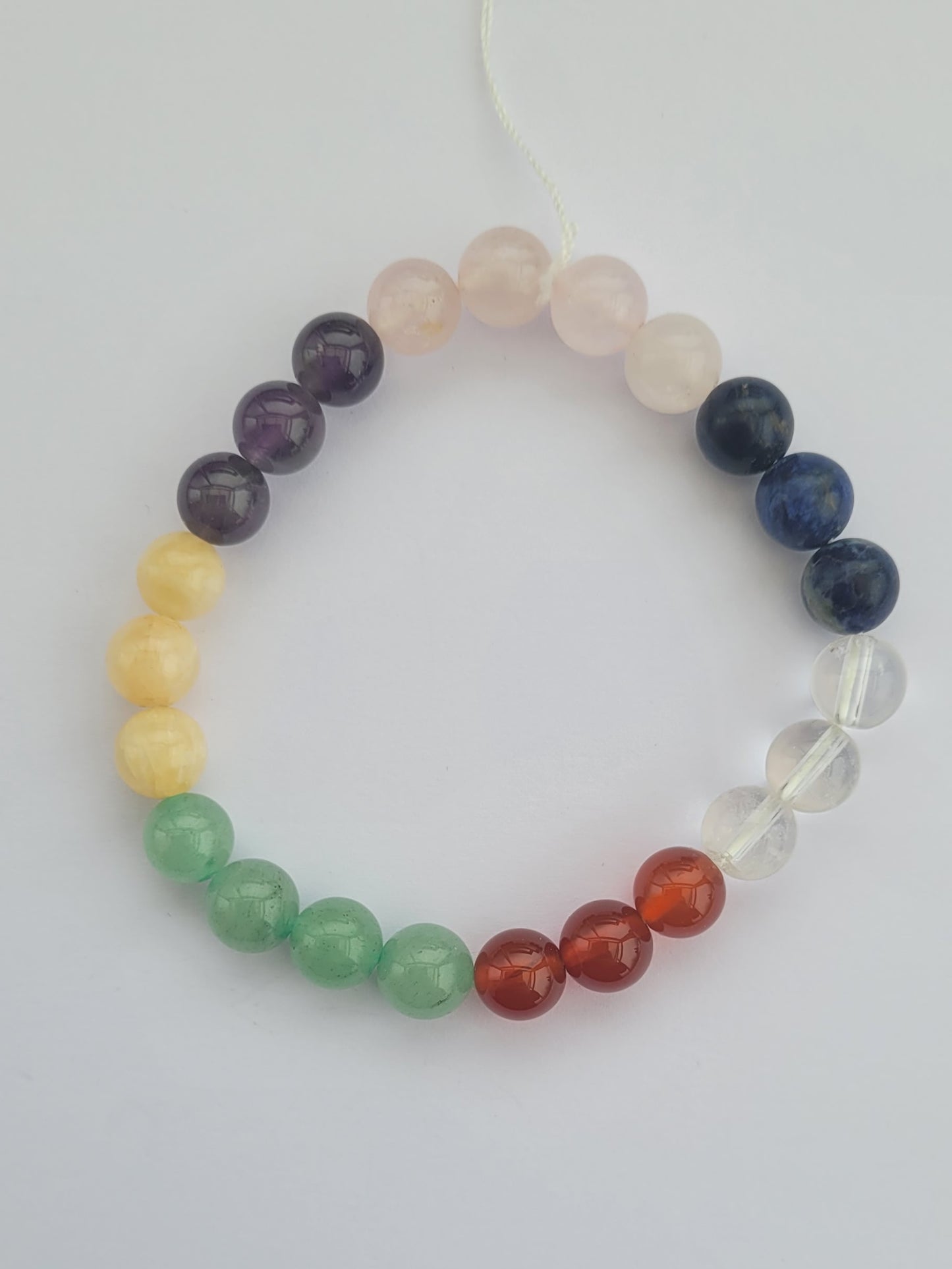 Bracelet pierres 7 chakras 8 mm