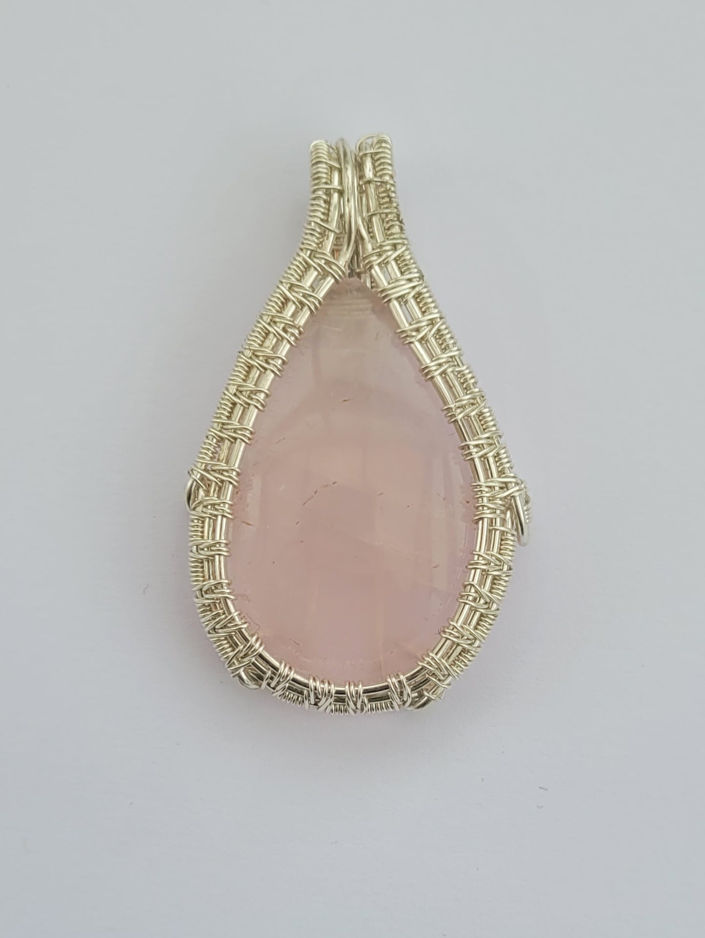 Pendentif en quartz rose