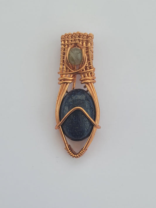 Pendentif en lapis lazuli et labradorite
