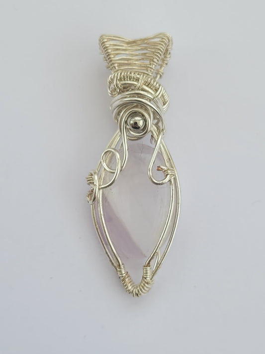Pendentif en quartz rose