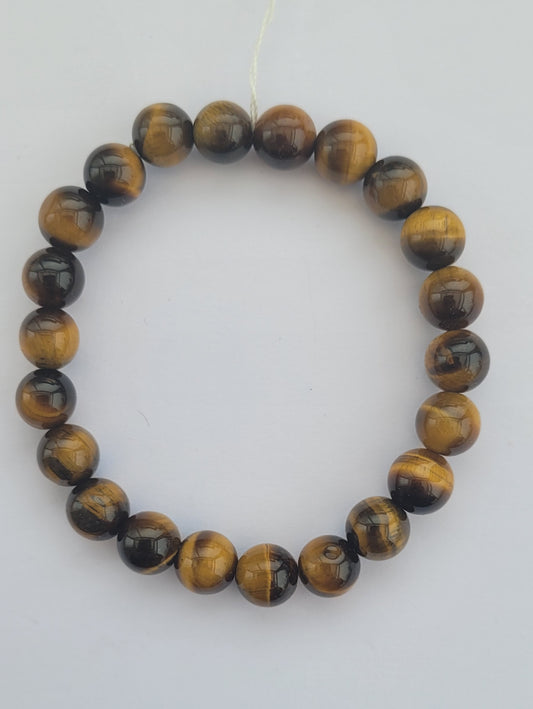 Bracelet en oeil de tigre 8 mm
