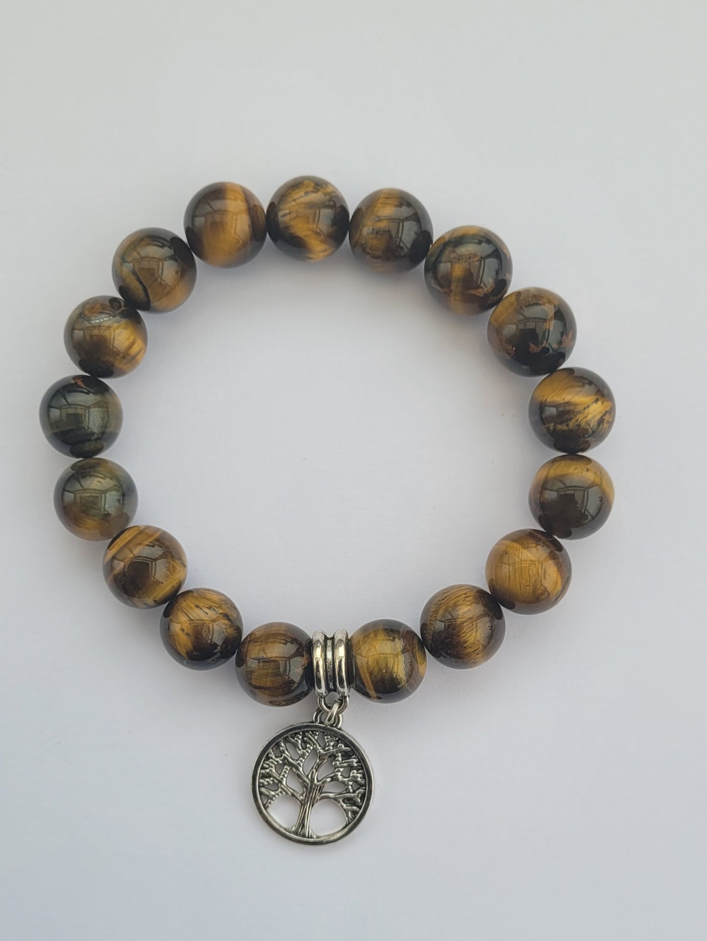 Bracelet œil de tigre de 10 mm