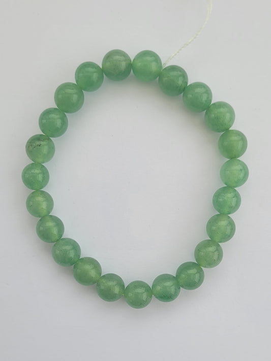 Bracelet en aventurine verte de 8 mm