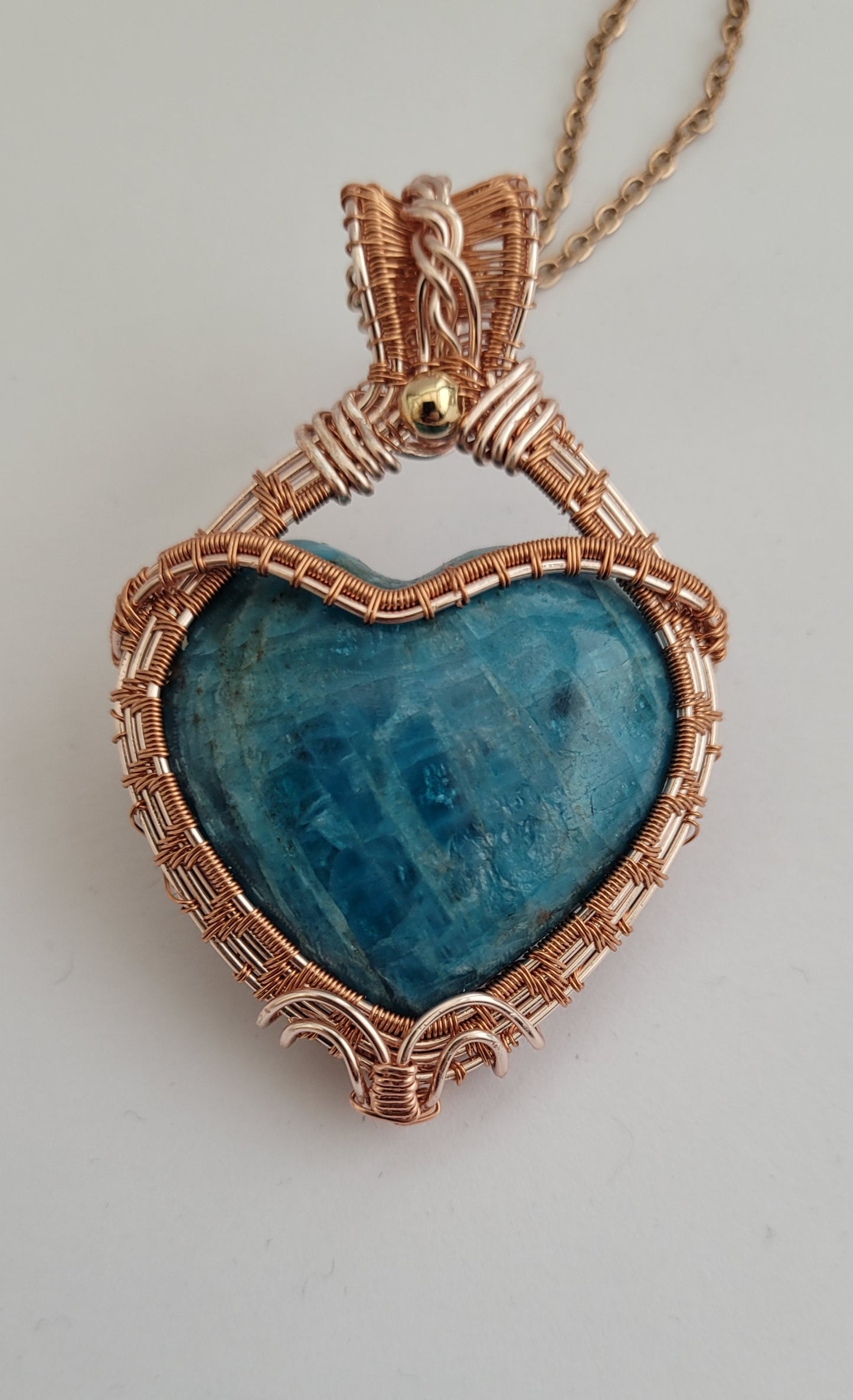 Pendentid Coeur en Apatite