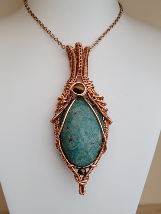 Pendentif en Amazonite
