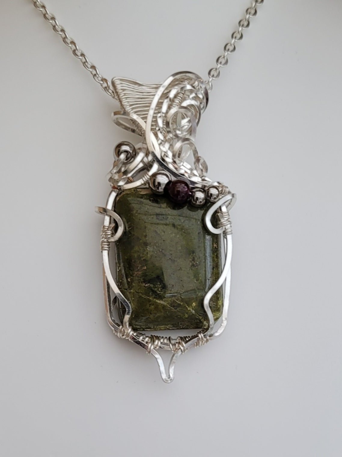 Pendentif en Unakite