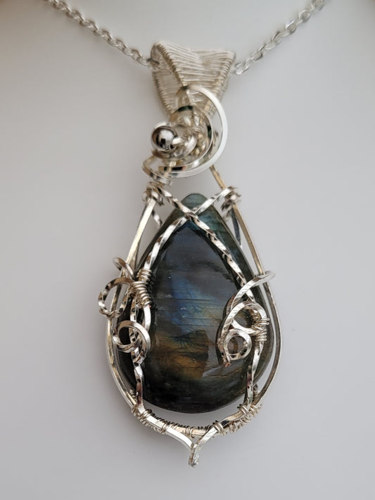 Pendentif en Labradorite